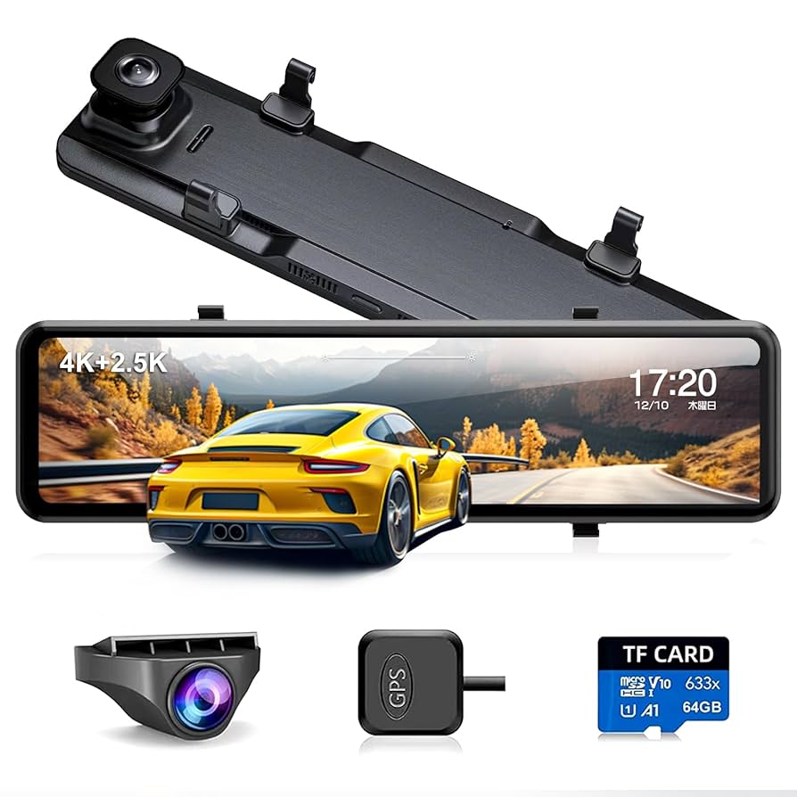 Amazon.co.jp: Changer ドライブレコーダー ミラー型 12インチ